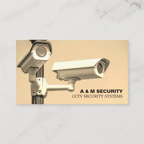 CCTV Mounted Cameras Security Camera Service Business Card