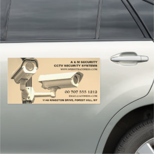 CCTV Mounted Cameras, Security Camera Service Car Magnet
