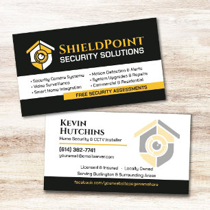 CCTV Surveillance & Smart Home Security Business Card