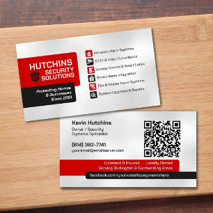 CCTV Surveillance & Smart Home Security Business Card