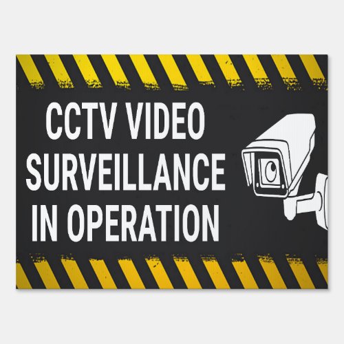 CCTV Video Surveillance In Operation Sign