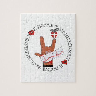 CCU - I LOVE CARDIOLOGY - ASL HAND SIGN JIGSAW PUZZLE