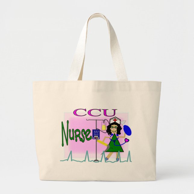 ccu nurse tote bag (Front)