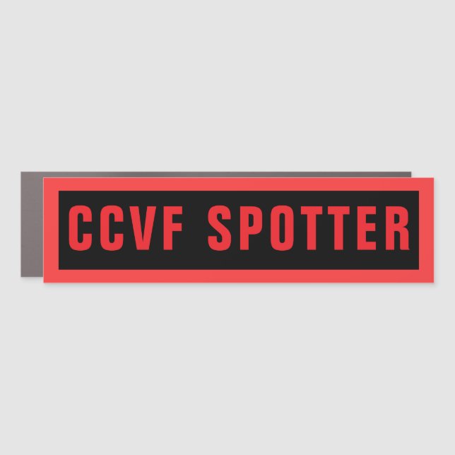 CCVF REAR STORM SPOTTER CAR MAGNET (Front)