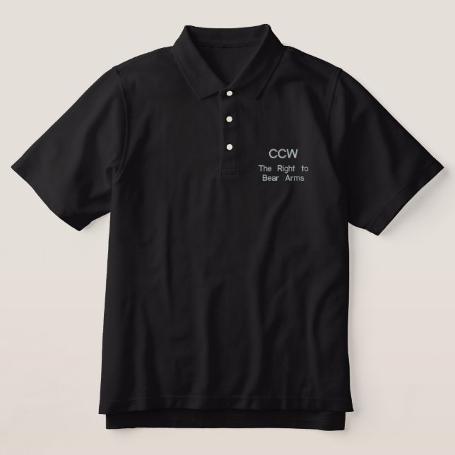 CCW Embriodered Polo (Design Front)