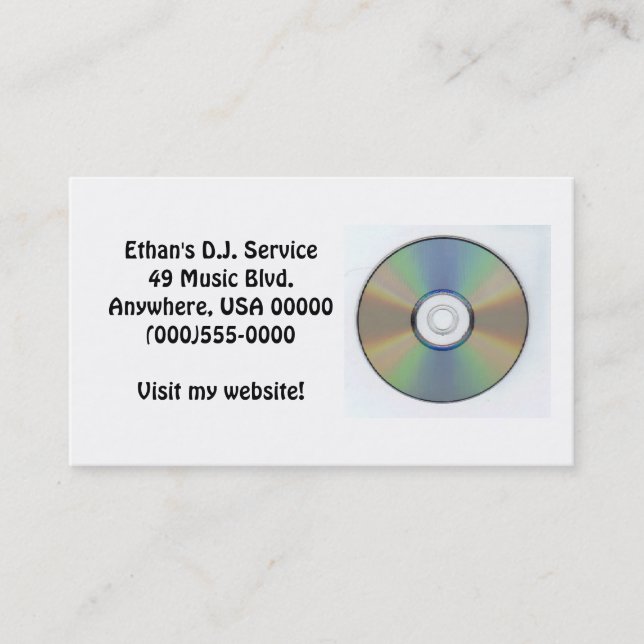 "CD" Business Cards (Front)