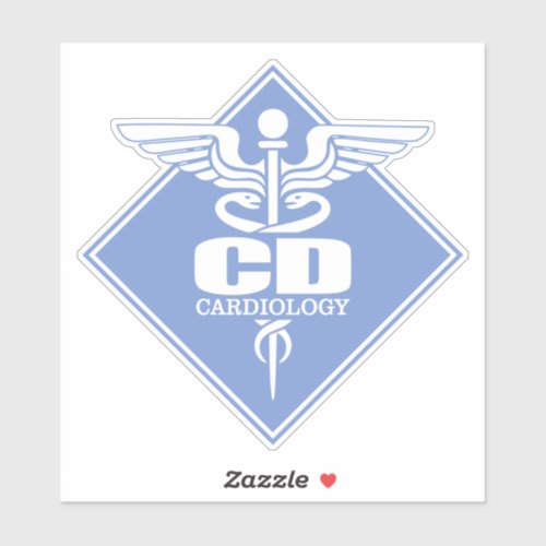 CD Cardiology diamond Sticker