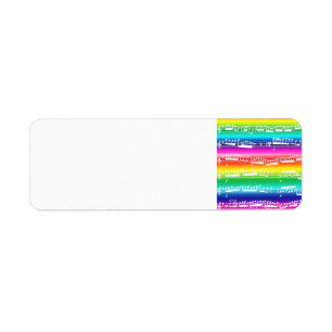 CD  colorful rainbow music custom label