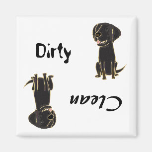 CD- Dirty Paws Flat-Coated Retriever Magnet