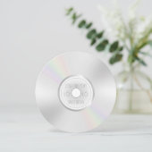 CD DVD Record Album Sweet Sixteen Invitation (Standing Front)