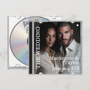 CD Photo Cover Wedding Invitation