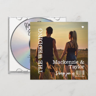 CD Photo Cover Wedding Invitation