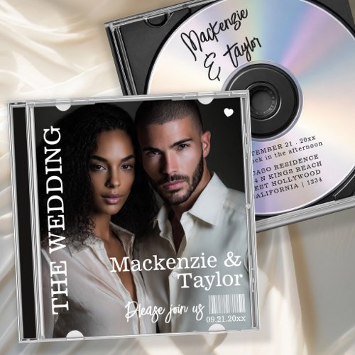 CD Photo Cover Wedding Invitation