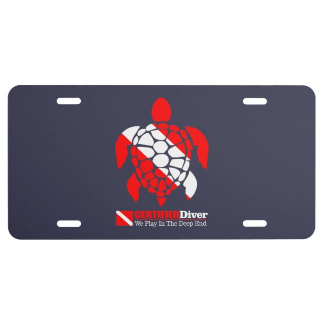 CD Sea Turtle License Plate (Front)