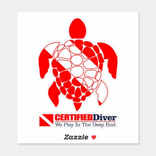 CD Sea Turtle Sticker