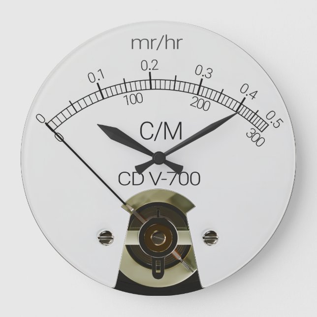 CD V-700 Geiger Counter Face Clock (Front)
