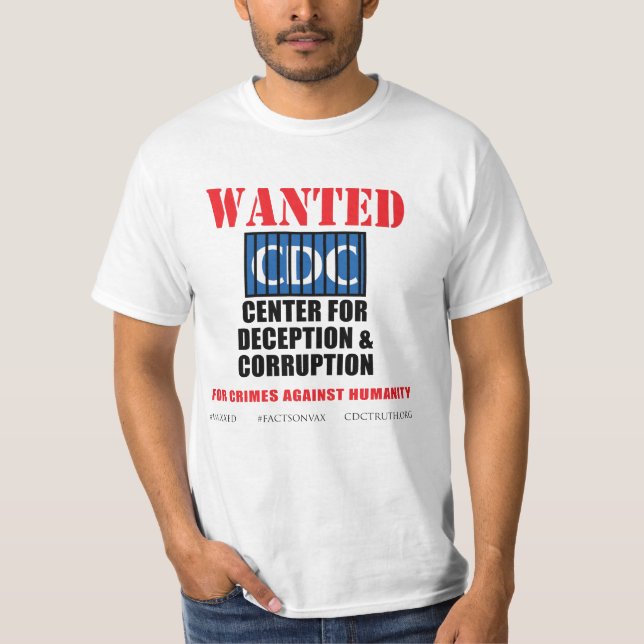 CDC AUTISM Protest Rally Vaccine Injury SIDS Anti T-Shirt (Front)
