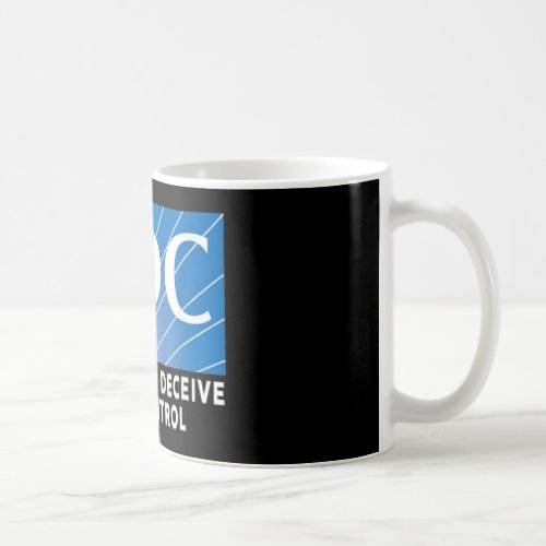 CDC Centers To Deceive Black Coffee Mug