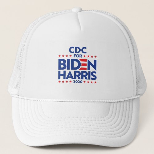 CDC FOR BIDEN HARRIS TRUCKER HAT