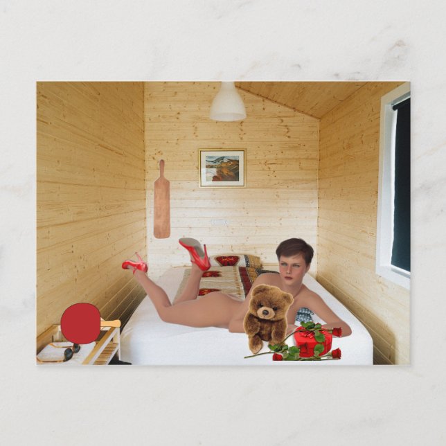 CDD D/s DD Spanking Romance Honeymoon POSTCARD (Front)