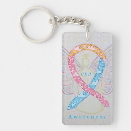 CDH Angel Awareness Ribbon Keychain