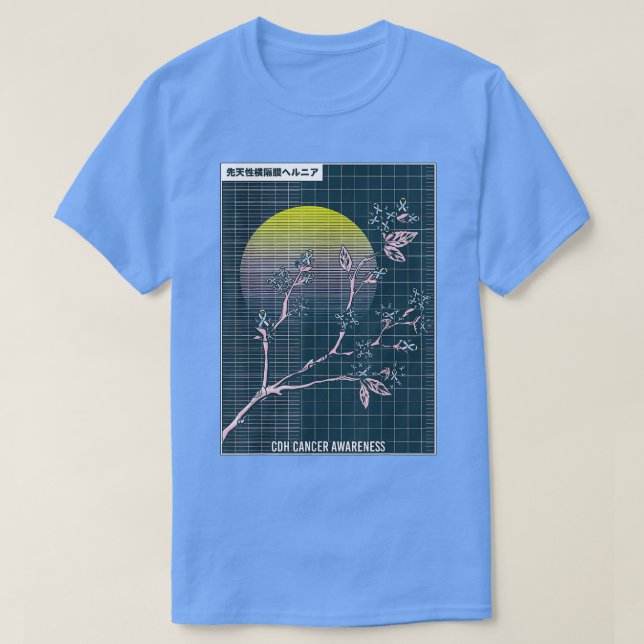 CDH Awareness Month Sakura Cherry Blossom  T-Shirt (Design Front)