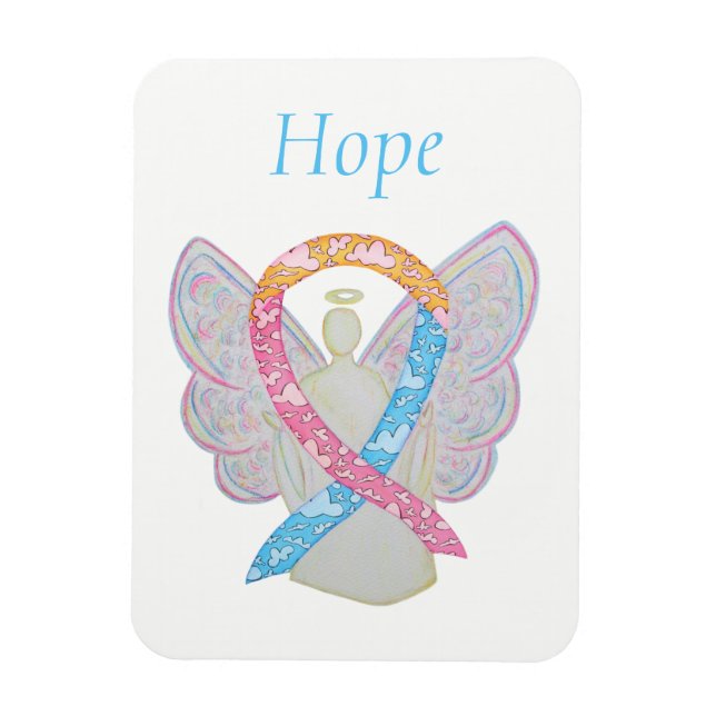 CDH Awareness Ribbon Angel Custom Art Magnets (Vertical)