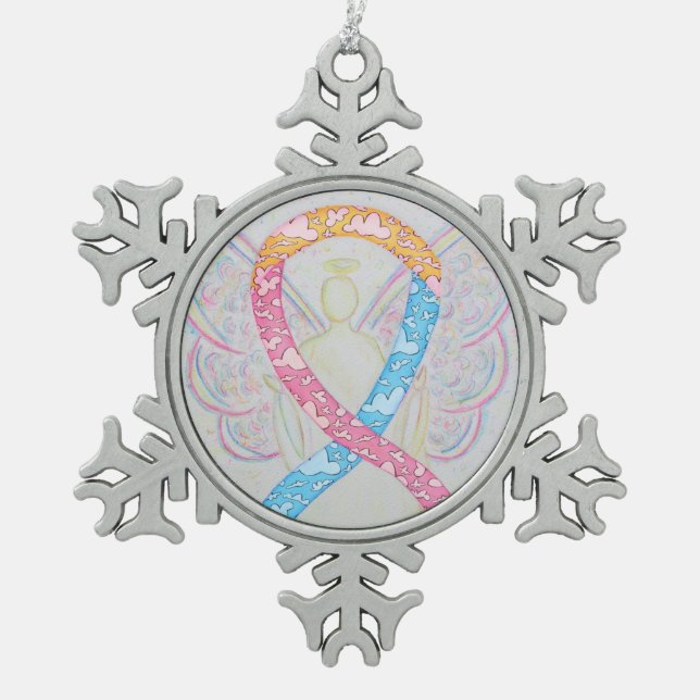 CDH Awareness Ribbon Angel Ornament (Front)