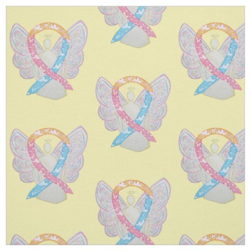 CDH Clouds Awareness Ribbon Angel Fabric Material