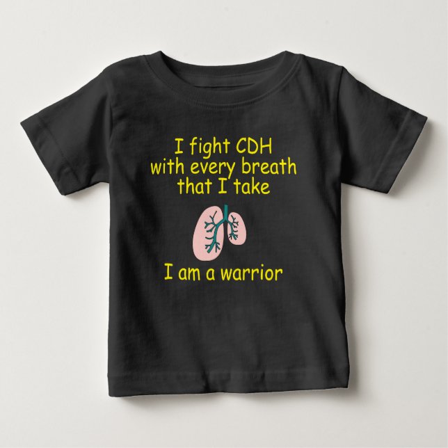 CDH Congenital Diaphragmatic Hernia Baby T-Shirt (Front)