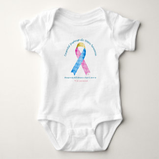 (CDHAR-01) CDH Awareness Ribbon Baby Bodysuit