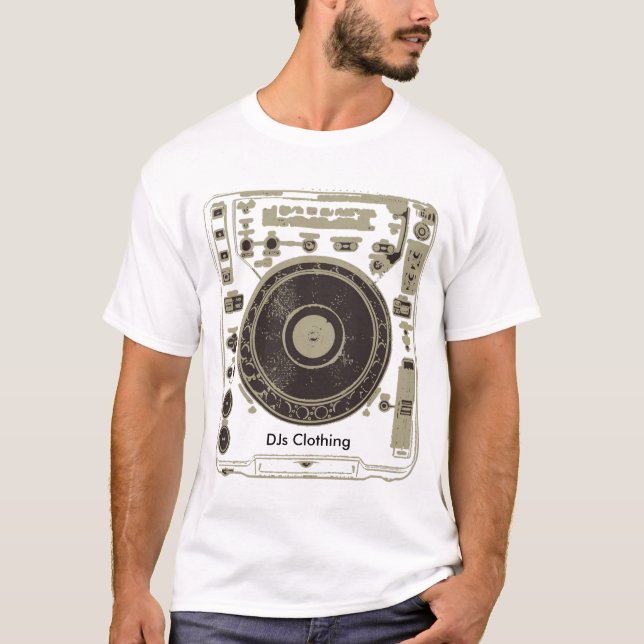 CDJ Black T, DJs Clothing T-Shirt (Front)