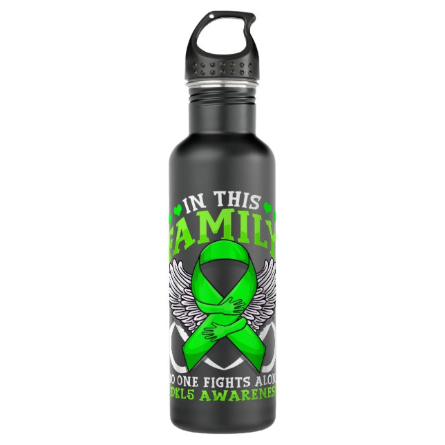 CDKL5 Awareness epileptic encephalopathy Related L Stainless Steel Water Bottle (Front)