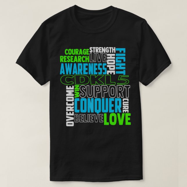 CDKL5 Awareness epileptic encephalopathy Related L T-Shirt (Design Front)