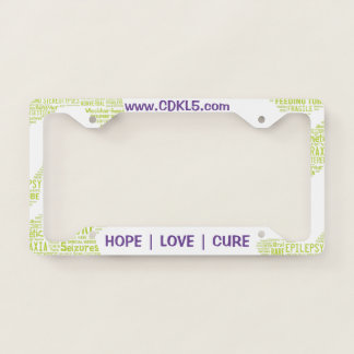Cdkl5 License Plate Awareness Frame