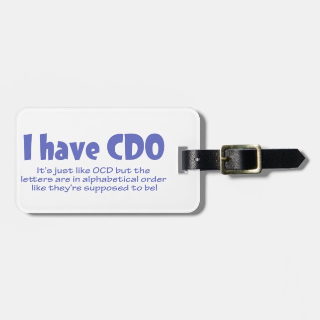 CDO LUGGAGE TAG (Front Horizontal)