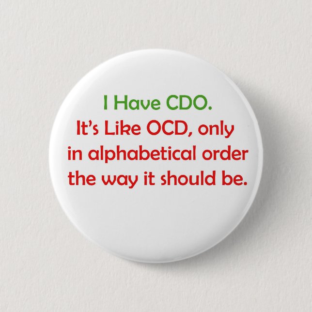 CDO PINBACK BUTTON (Front)