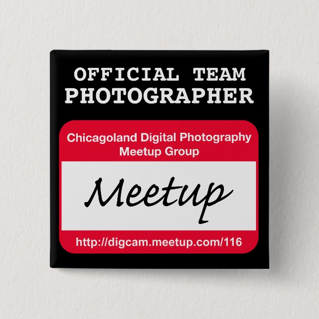 CDP  Photographer badge - black Button (Front)