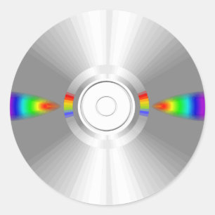CD'S CLASSIC ROUND STICKER