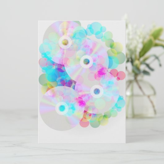 CDs on Multicolor Background (Standing Front)