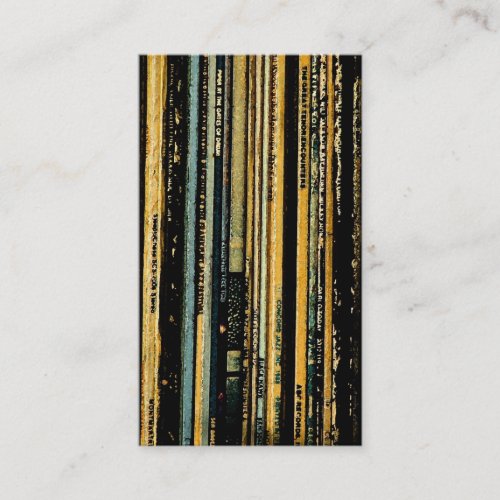 CDs Vinyl Tapes Business Card