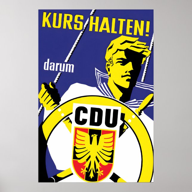 CDU Election Poster 1950s Hold the direction! (Front)