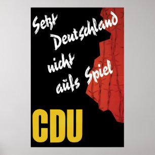 CDU Federal Election Poster 1961 Don't jeopardize