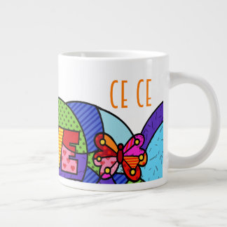 Ce Ce Pop art colorful exclusive design Giant Coffee Mug
