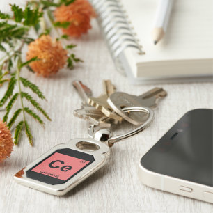 Ce - Cerberus Greek Chemistry Periodic Table Keychain