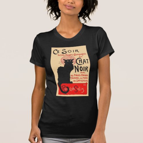 Ce Soir Le Chat Noir Thophile Steinlen T_Shirt