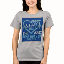 CEA RN Nurse Squad Heartbeat Caduceus tshirt