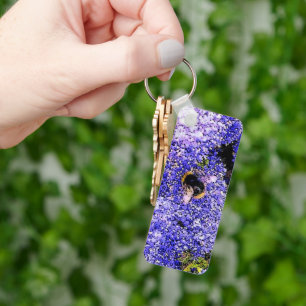 Ceanothus Flower Bee Keychain