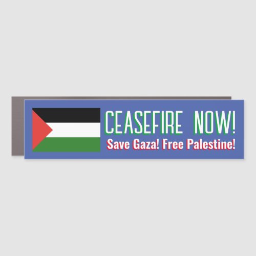 Ceasefire in Gaza Palestine Bumper Magnet