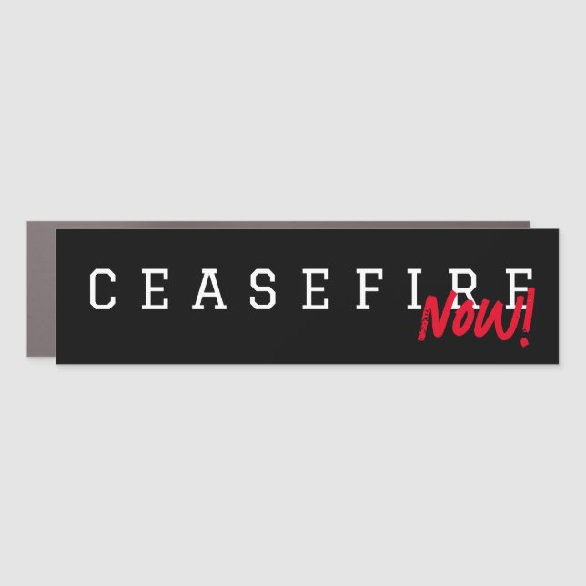 Ceasefire Now Car Magnet (Front)